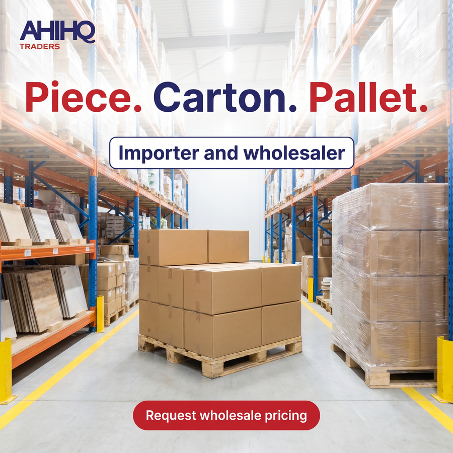 AHIHQ Traders warehouse - piece, carton, pallet importer and wholesaler