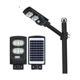 100W Solar LED Street Light 88 LEDs 6Ah ABS