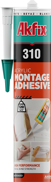 Akfix 310 Montage Adhesive, Water Based and Paintable