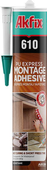 Akfix 610 PU Express Montage Adhesive, Transparent