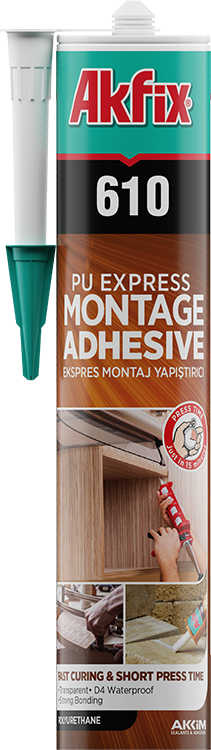 Akfix 610 PU Express Montage Adhesive, Transparent