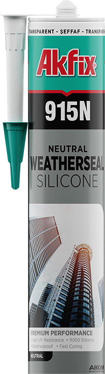 Akfix 915N Weatherseal Neutral Silicone, Black