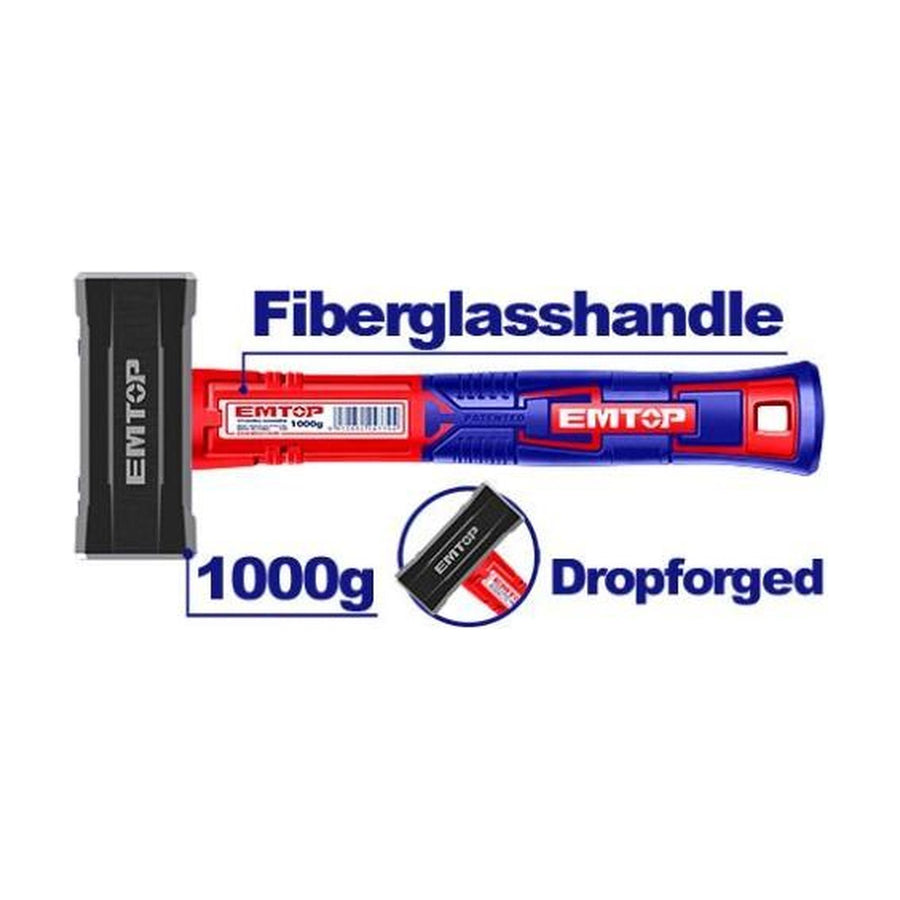 EMTOP Stoning Hammer 1000g Fibreglass EHAMSH1000