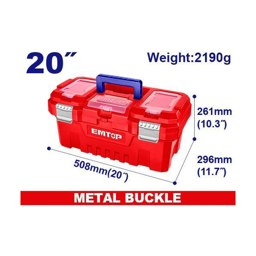 EMTOP Plastic Tool Box for Hand Tool Storage EPBX2002