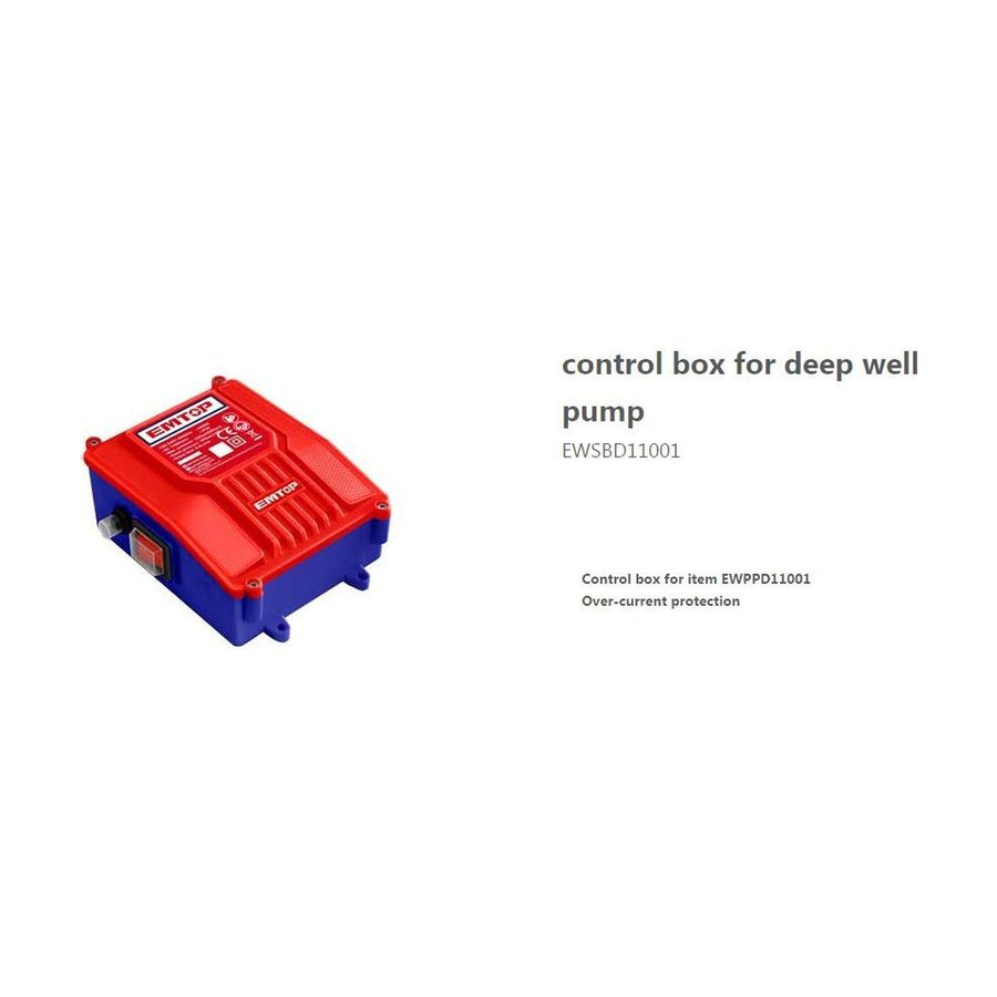 EMTOP Deep Well Pump Control Box for EWPPD11001 EWSBD11001