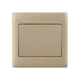 MODI B1 Glossy 1 Gang 2 Way Wall Switch 3 Finishes Glossy Gold