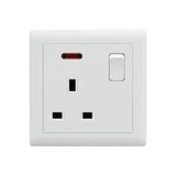 MODI B1 Glossy 13A Switched Socket 1 Gang M1-011 Glossy Gray