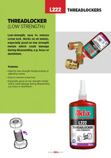 Akfix L222 Threadlocker, Low Strength