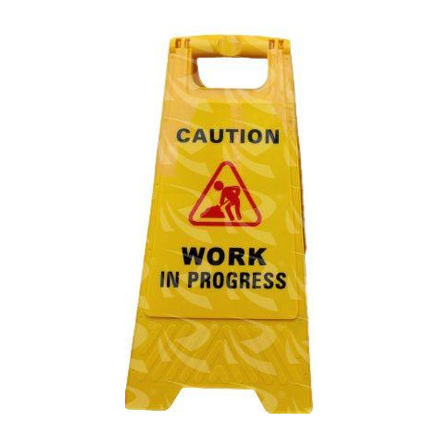 Caution Work In Progress A-Frame Floor Sign
