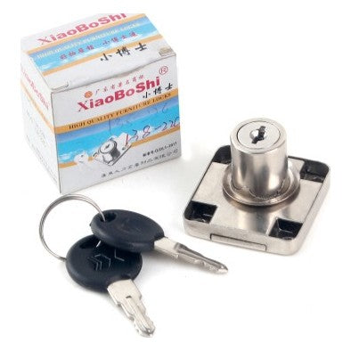 Drawer lock with keys