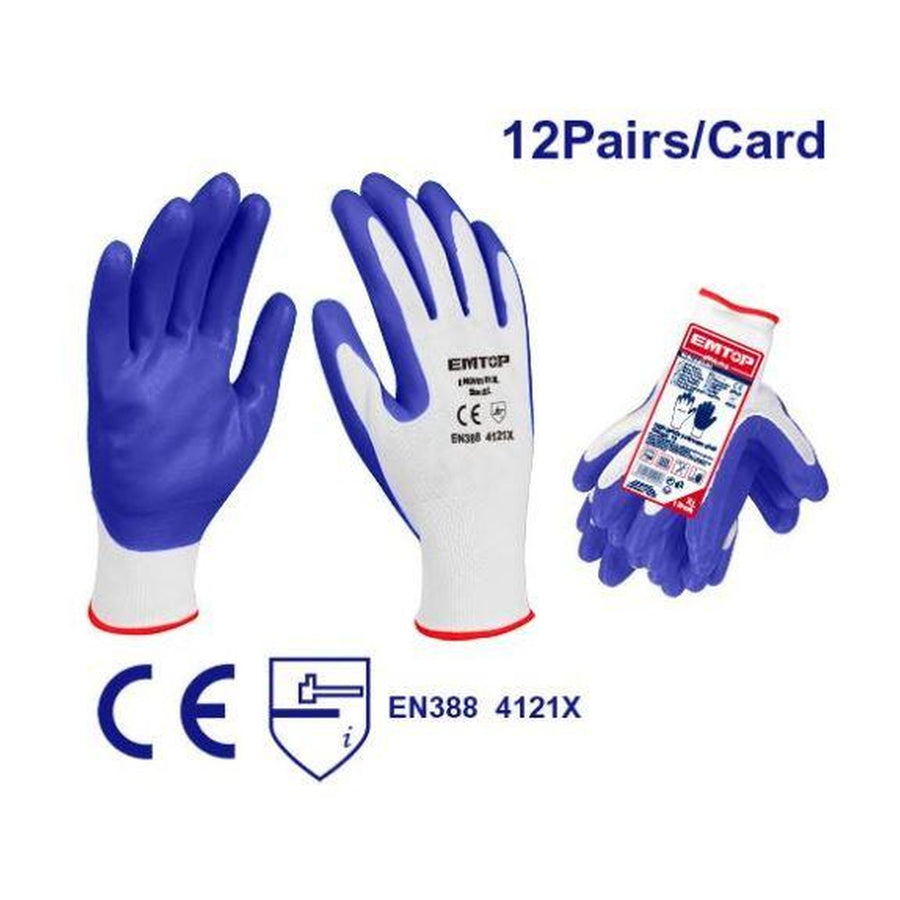 EMTOP Nitrile Gloves XL, ENGV0101XL