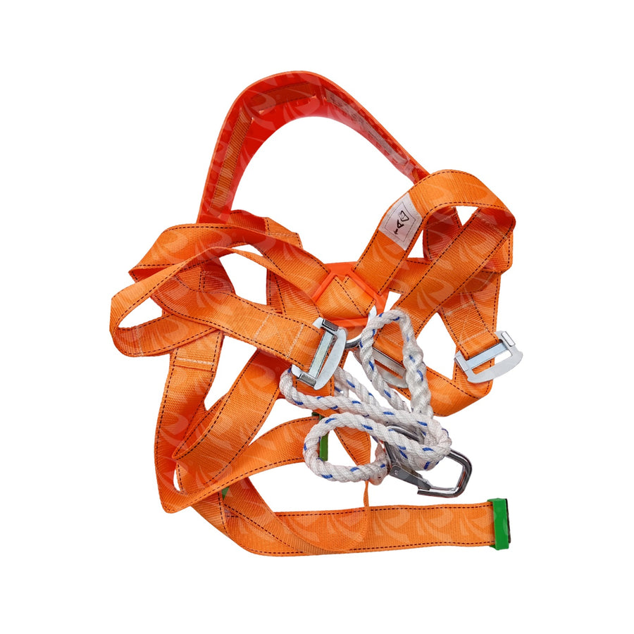 Full Body Safety Harness with Bumper, Orange