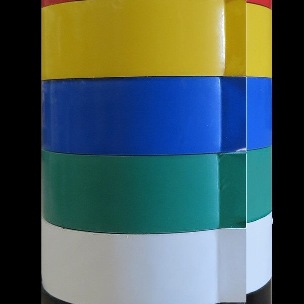 Rolls of coloured insulating tape