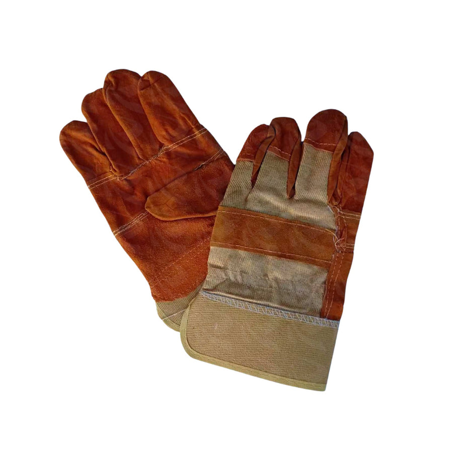 Knicker Leather Work Gloves, Yellow