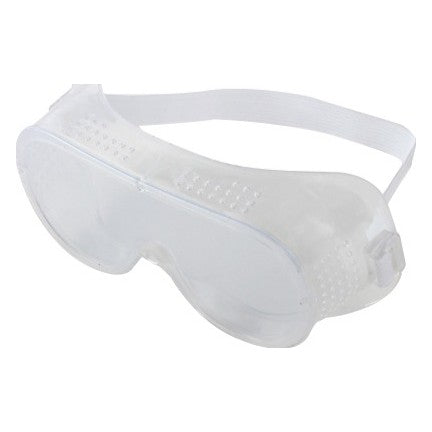 Clear safety goggles