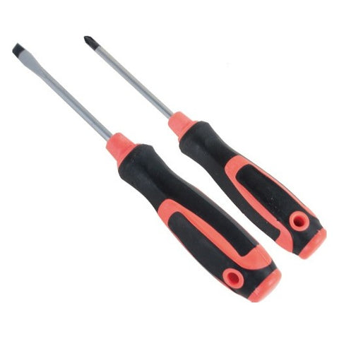 Screwdrivers with black handles