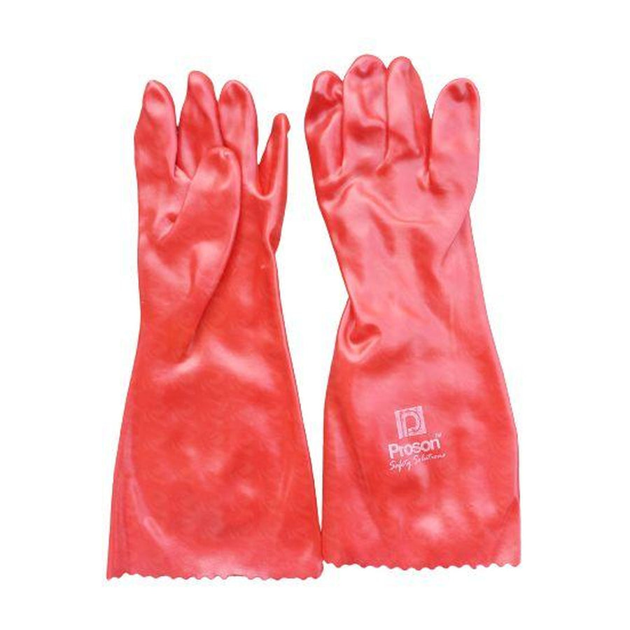 Proson Red PVC Gloves