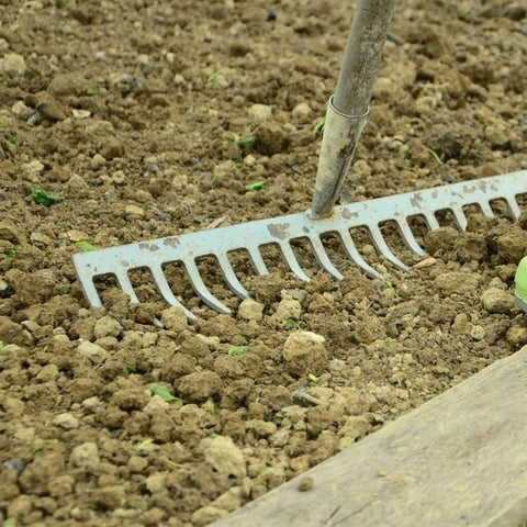 Garden rake head