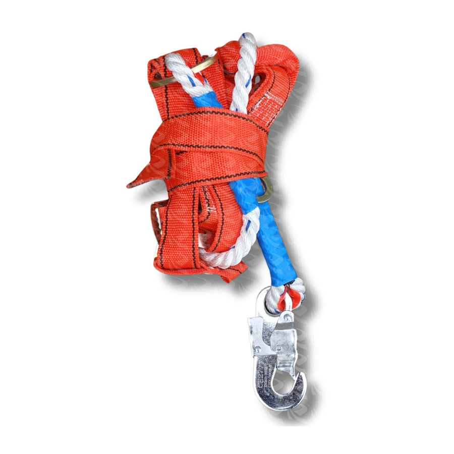 Rossel Single Lanyard Safety Harness, Orange