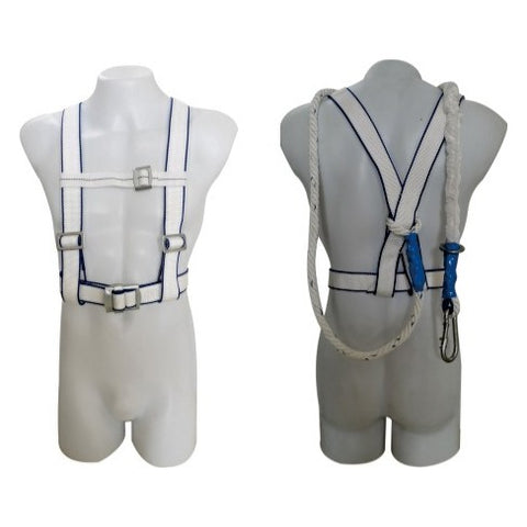 Safety harness with straps and hook
